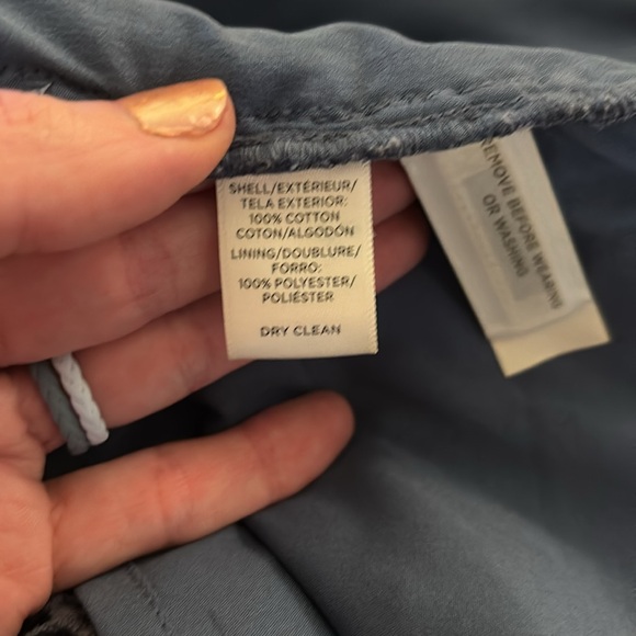 LOFT Size 10 Lace Overlay Dress in Slate Blue - Picture 7 of 7